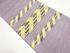 幾何学模様織出し袋帯